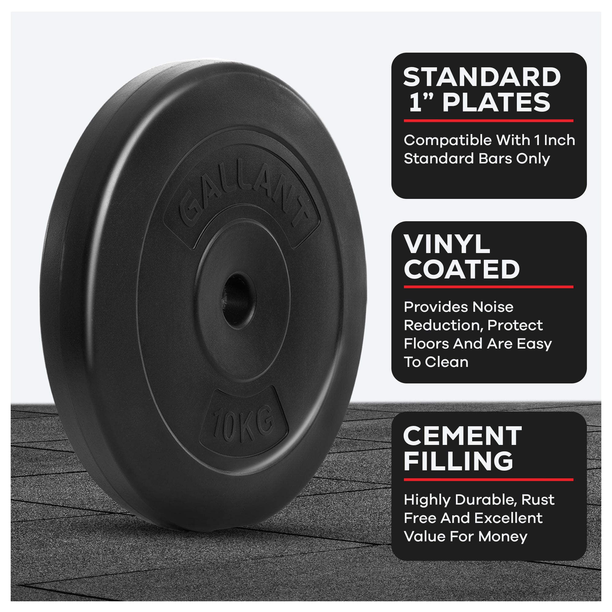 10KG Weight Plates Main Point Details.