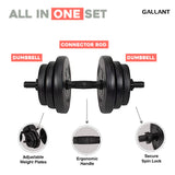 Gallant 20kg Adjustable Weights Dumbbells Set All In One Set.