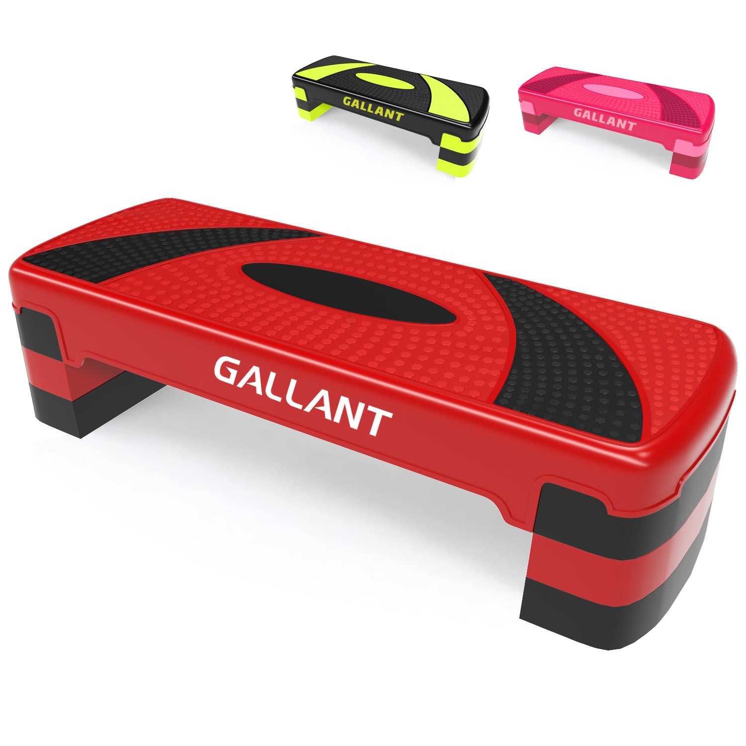 Aerobic Step - 3 Levels of Height Adjustable Red Main IMG.