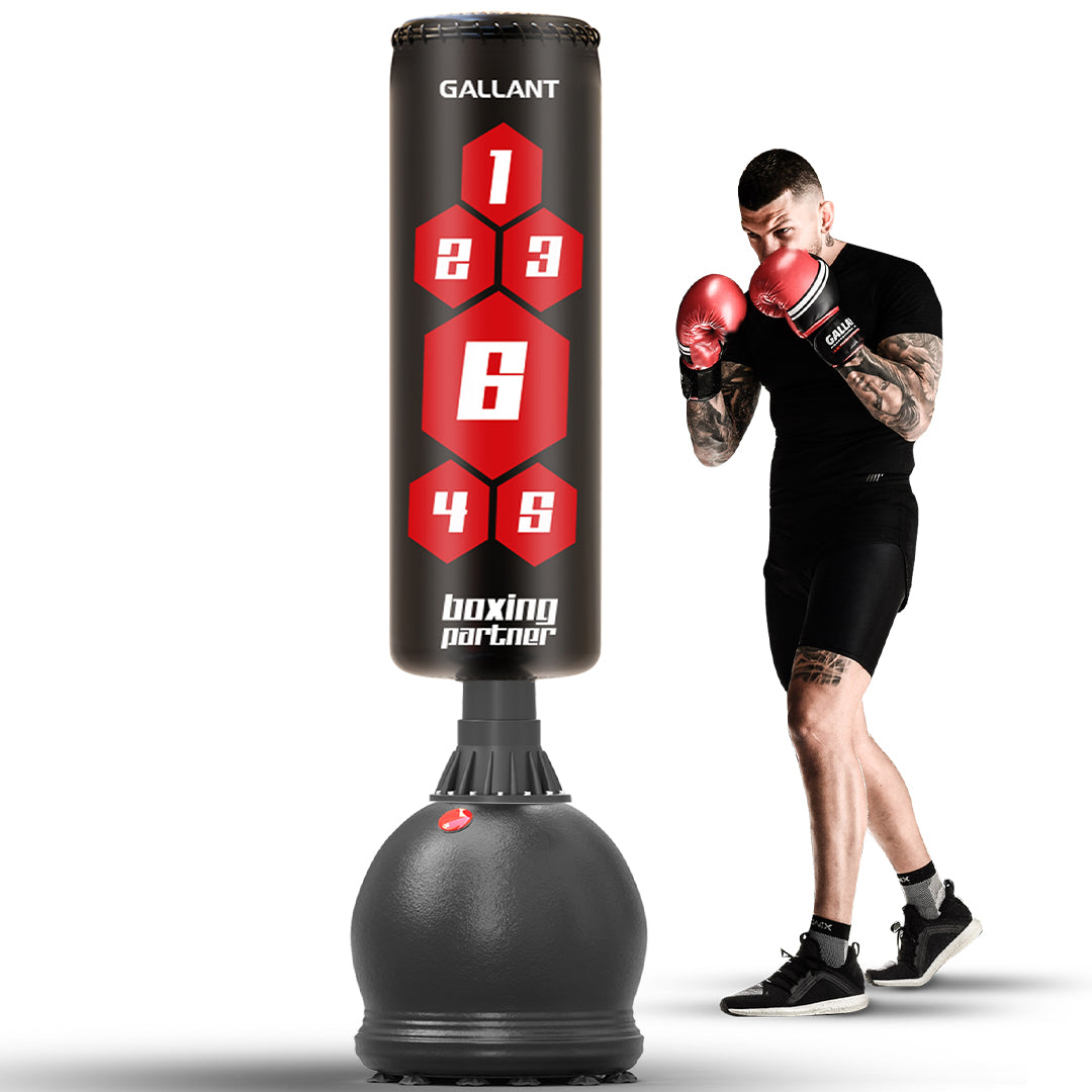 Black 5.5ft Heritage Black Free-Standing Punchbag
