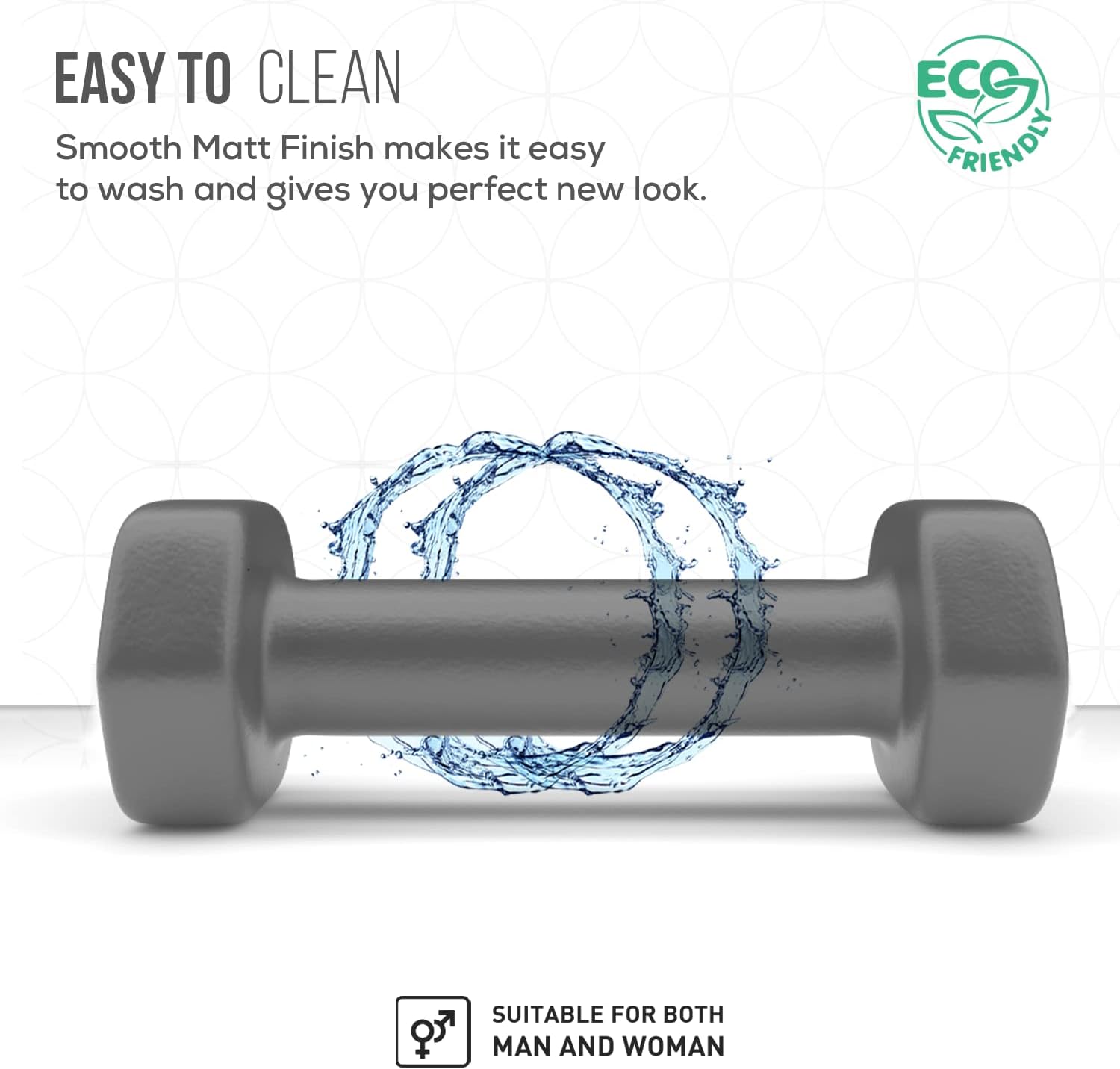 Bionix Neoprene Dumbbells Weights Pair Easy To Clean.