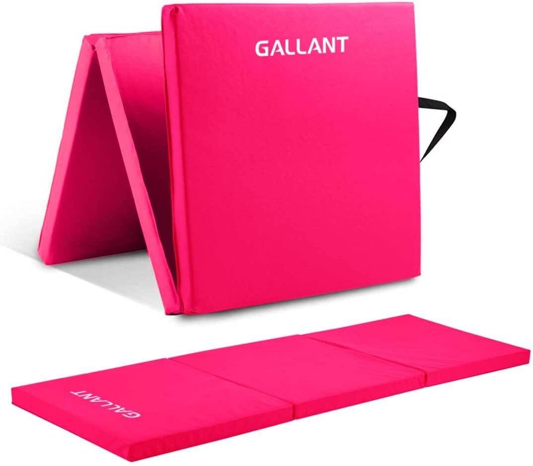 Tri-Fold 50mm Gymnastics Mat Pink
