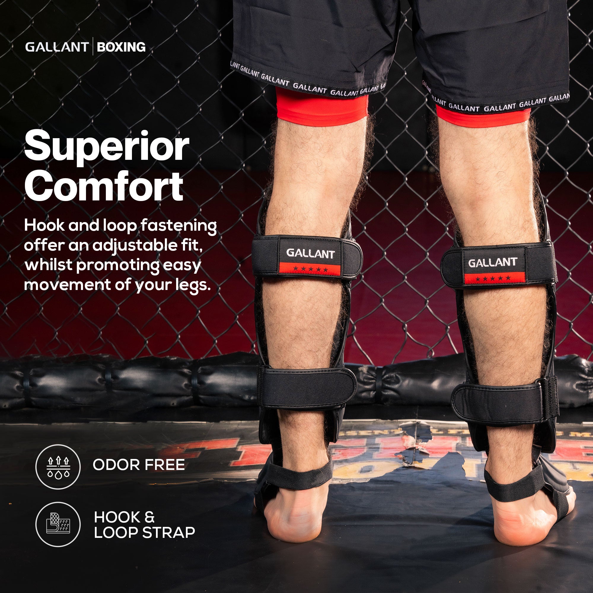 Gallant Heritage Muay Thai Shin Guards Superior Comfort.
