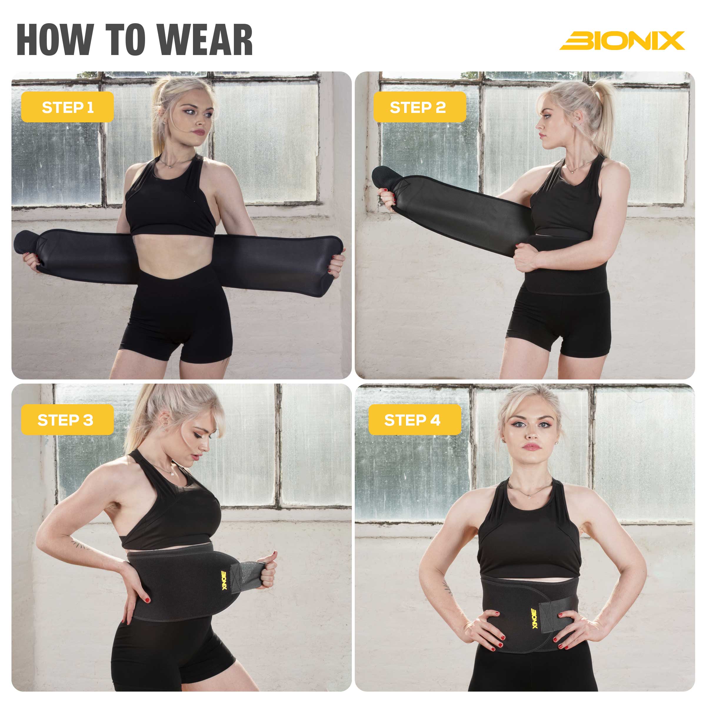 Waist Trimmer Slimming Belt-How to wear details.