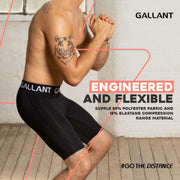 Gallant Base Layer Shorts - Black / Red Engineered And Flexible.