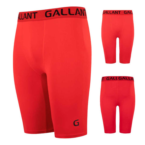 Gallant Base Layer Shorts - Black / Red Main IMG Product Red Color.