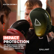 Atomic Series Boxing Gloves and Focus Mitts Combo Set Impact Protection.