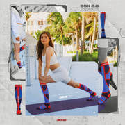 Bionix Compression Socks CSX 2.0 Hybrid Lapis Product Use IMG Girl Show The IMG.