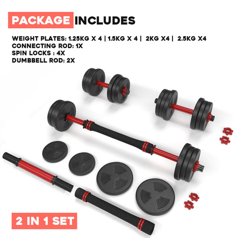 30kg Dumbbells Pair Gym Free Weights Barbell Dumbbells Body Building Weights Set Package Includes.