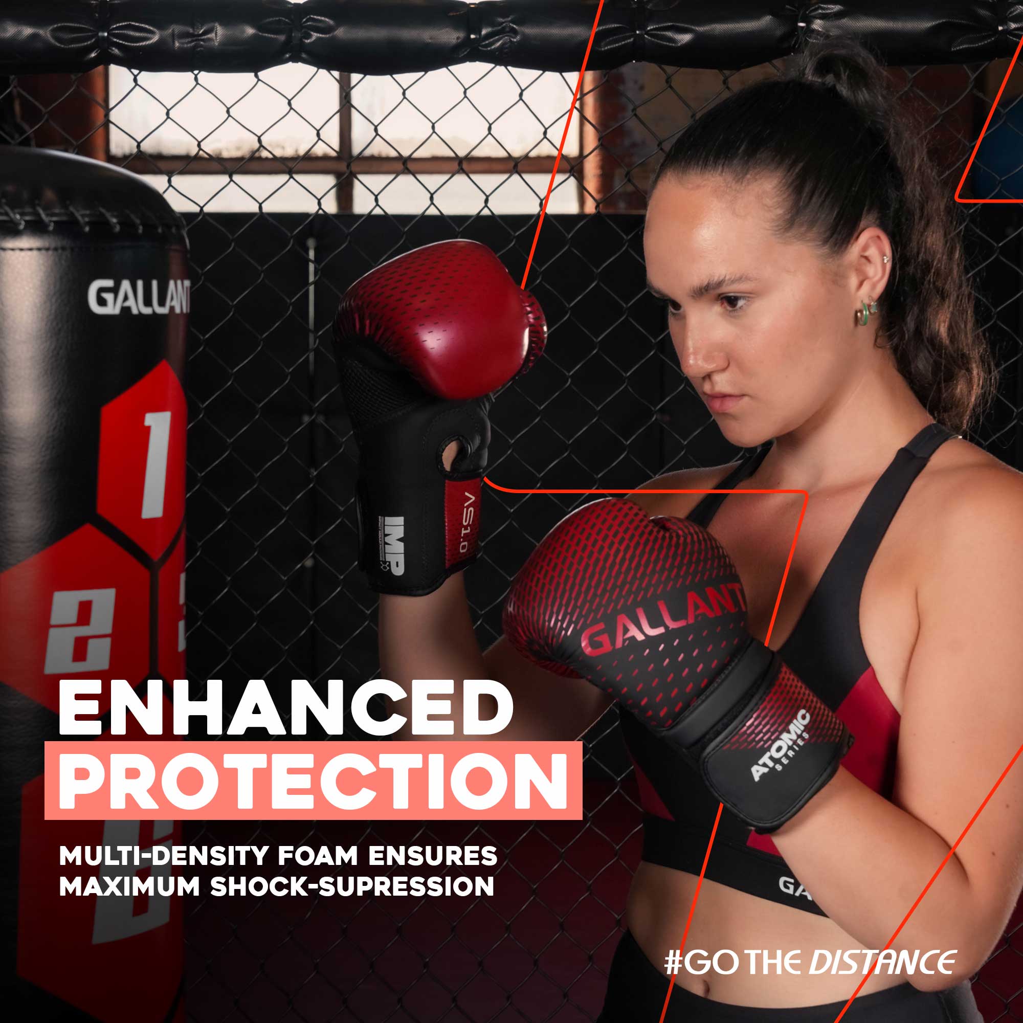 Atomic Boxing Gloves Enhanced Protection.