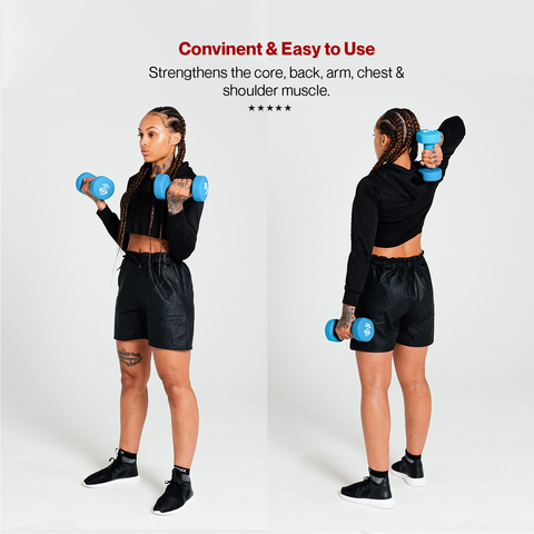 Gallant HEX Neoprene Dumbbells Hand Weights Pair Convinent And Easy To Use.