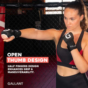 Gallant Heritage Boxing Gel Inner Hand Wrap Open Thumb Design.