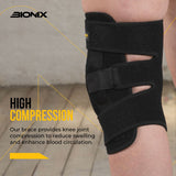 Knee Support Brace Adjustable Strap Arthritis Pain High Compression .