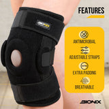 Knee Support Brace Adjustable Strap Arthritis Pain Product Feature Details.