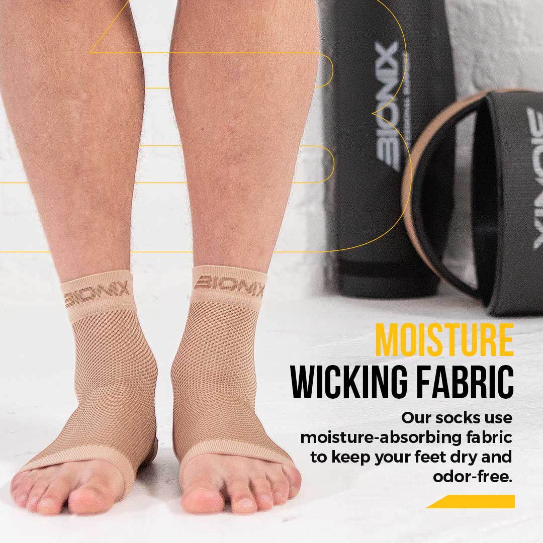 Plantar Fasciitis Socks Moisture Wicking Fabric.