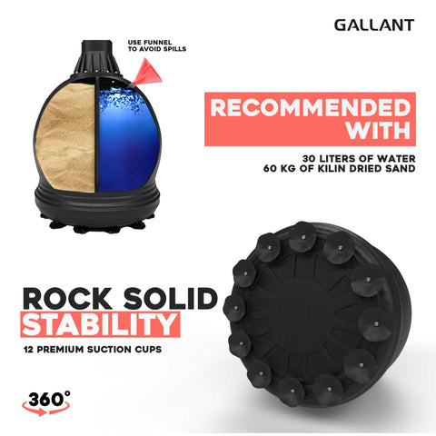 5.5ft Black Free-Standing Punchbag Recommended With Rock Solid Stability.