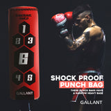 5.5ft Heritage Red Free-Standing Punchbag Shock Proof Punch Bag.
