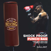 5.5ft Heritage Brown Free-Standing Punchbag Shock Proof Punch Bag.
