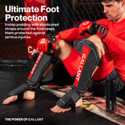 Gallant Heritage Muay Thai Shin Guards Ultimate Foot Protection.