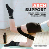 Gallant Sports Socks - 3 Pack Black/White Arch Support.