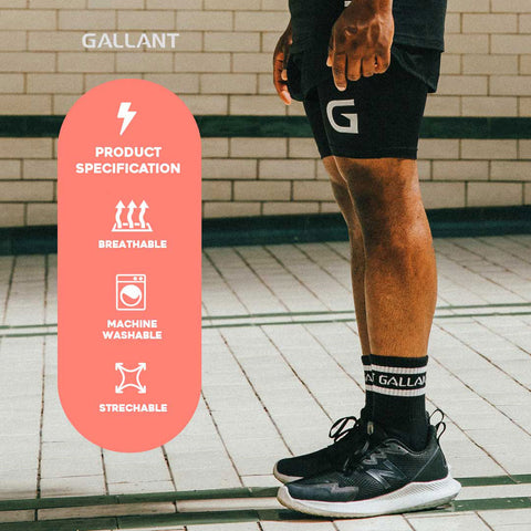 Gallant Sports Socks - 2 Pack Product Specification Details.