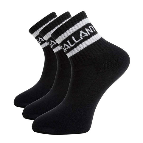 Gallant Sports Socks - 3 Pack Black/White. Black Main IMG.