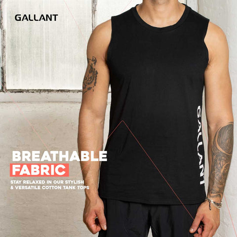 Gallant Drop Armhole Tank Top Breathable Fabric.