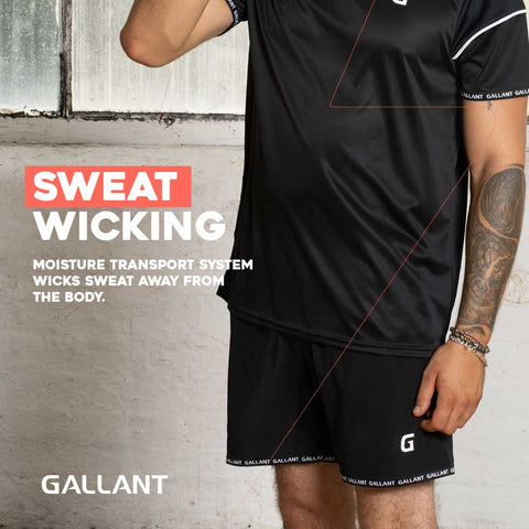 Gallant Men's Training Shorts Sweat Wicking.