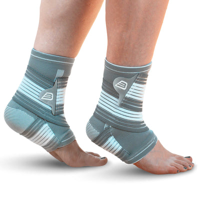 Ankle Support Brace - Compression Bandage with Adjustable Strap - Pair IMG.